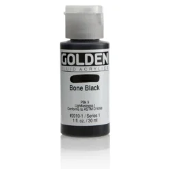Golden Fluid Acrylics 30 ml - 2010 Bone Black