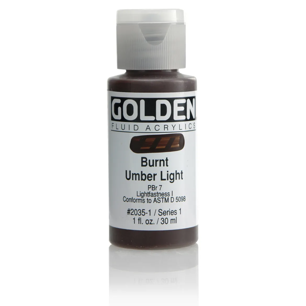 Golden Fluid Acrylics 30 ml - 2035 Burnt Umber Light