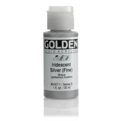 Golden Fluid Acrylics 30 ml - 2457 Iridescent Silver F.