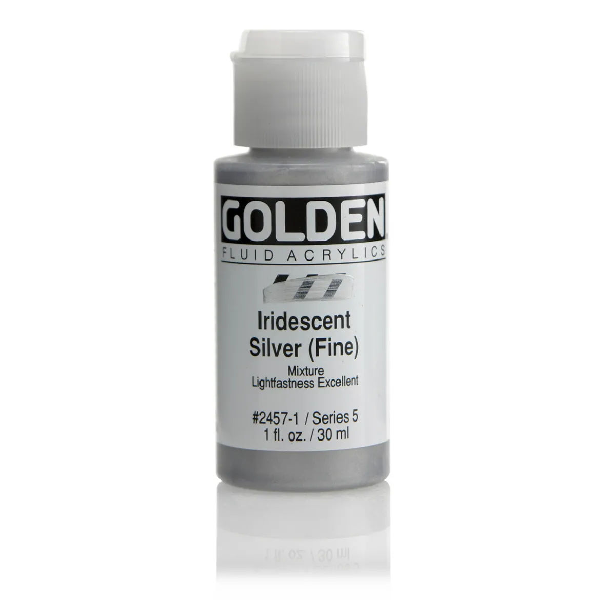 Golden Fluid Acrylics 30 ml - 2458 Iridescent Stainless Steel