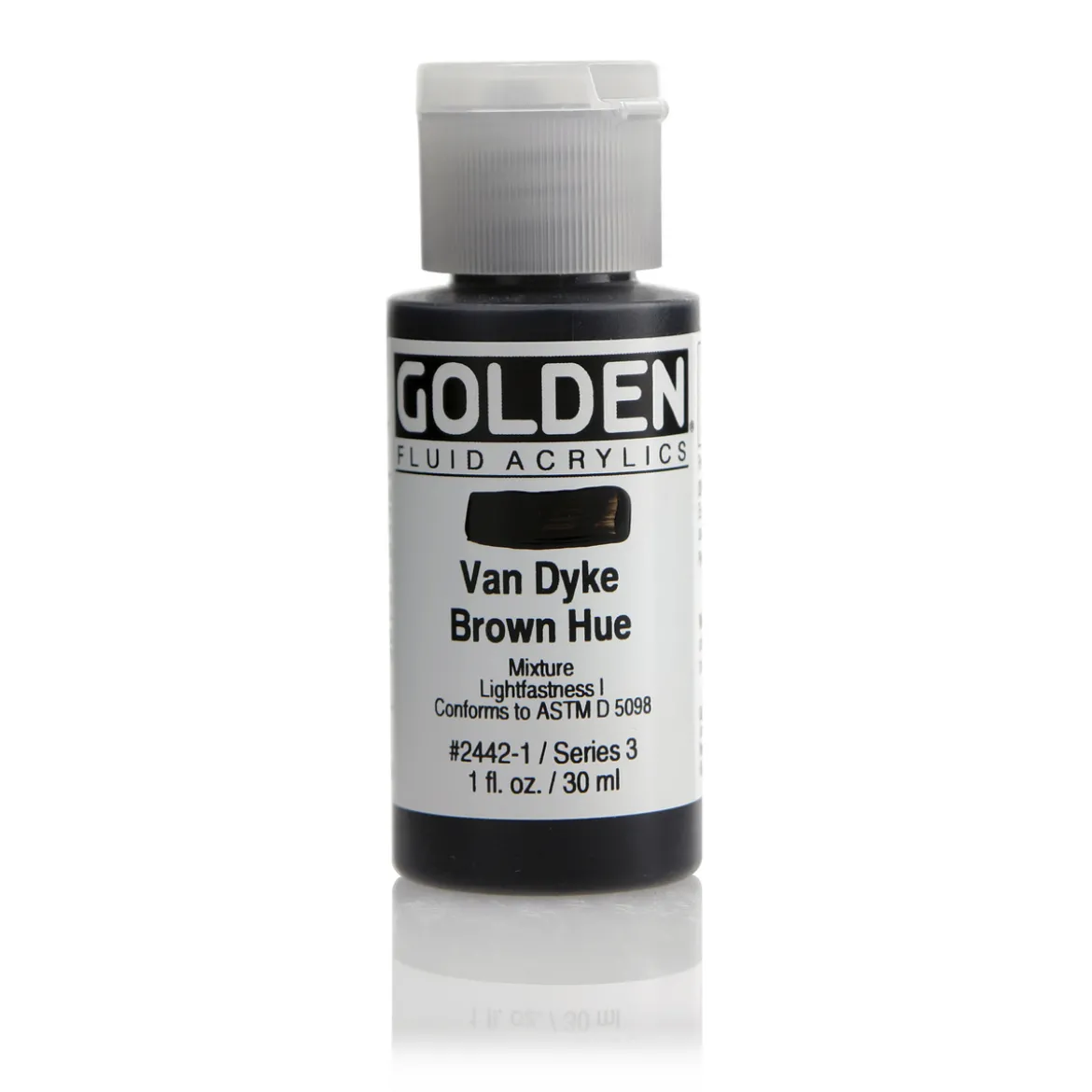 Golden Fluid Acrylics 30 ml - 2442 Van Dyke Brown Hue