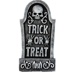 Gravstein med teksten Trick or Treat – 59 cm høy