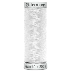 Gütermann maskinbroderitråd 200 meter hvit