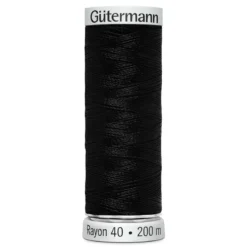Gütermann maskinbroderitråd 200 meter svart