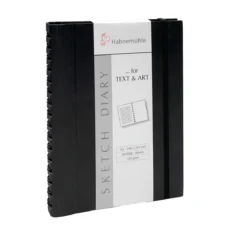 Hahnemühle Sketch Diary, spiralbundet skissedagbok, A5, 60 sider, 120 g/m²