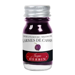 Herbin Fountain Ink 10 ml, blekk til reservoarpenner – solbær / larmes de cassis