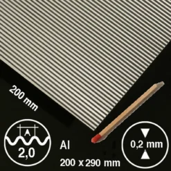 Hermoli ark Aluminium 2 mm