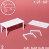 Hermoli bord 2 stk. 1:25