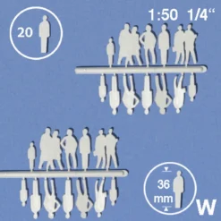 Hermoli silhuettfigurer 1:50