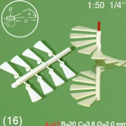 Hermoli Spiraltrapp 1:50