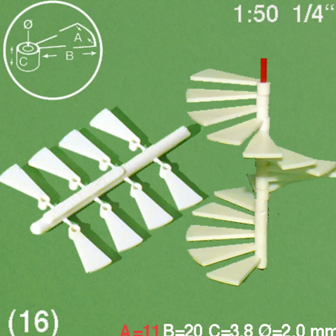 Hermoli Spiraltrapp 1:50
