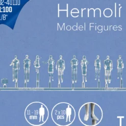 Hermoli stående figurer 1:100