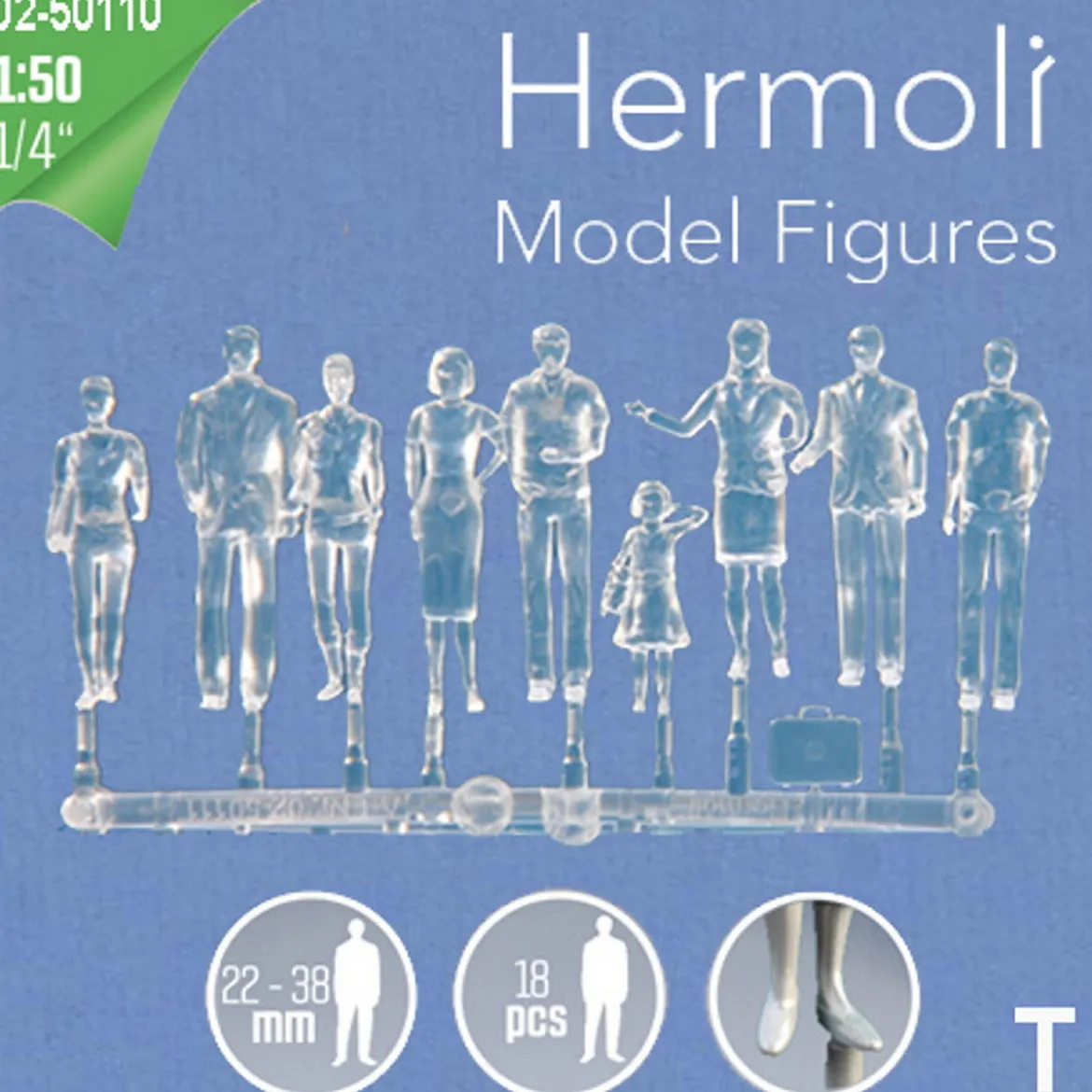 Hermoli stående figurer 1:50