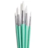 HIMI Gouache Brush, 5-pack Green Bird – 5 runde grønne pensler nr. 5, 6, 9, 10 og 12