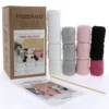 Hooked DIY-kit Farm friends, hekle 3 glade venner fra bondegården