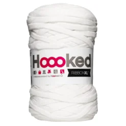 Hooked Ribbon XL garn 250 g hvit – RXL28 White