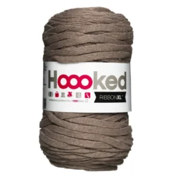 Hooked Ribbon XL garn 250 g mokka – RXL48 Earth taupe