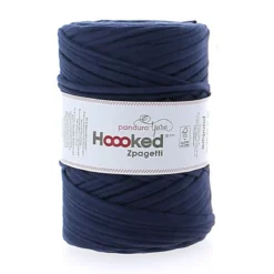 Hooked Zpagetti Medium trikotgarn 450 g mørkeblå – Marine Blue shades ZP004–16, pris per stykk