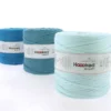 Hooked Zpagetti Medium trikotgarn 900 g turkis – Turqoise/Aqua shades ZP005–21, pris per stykk
