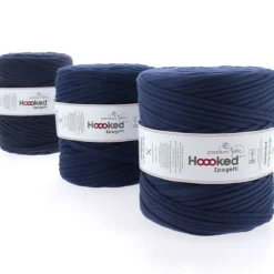 Hooked Zpagetti Medium trikotgarn 900 g mørkeblå – Blue shades ZP005–16, pris per stykk
