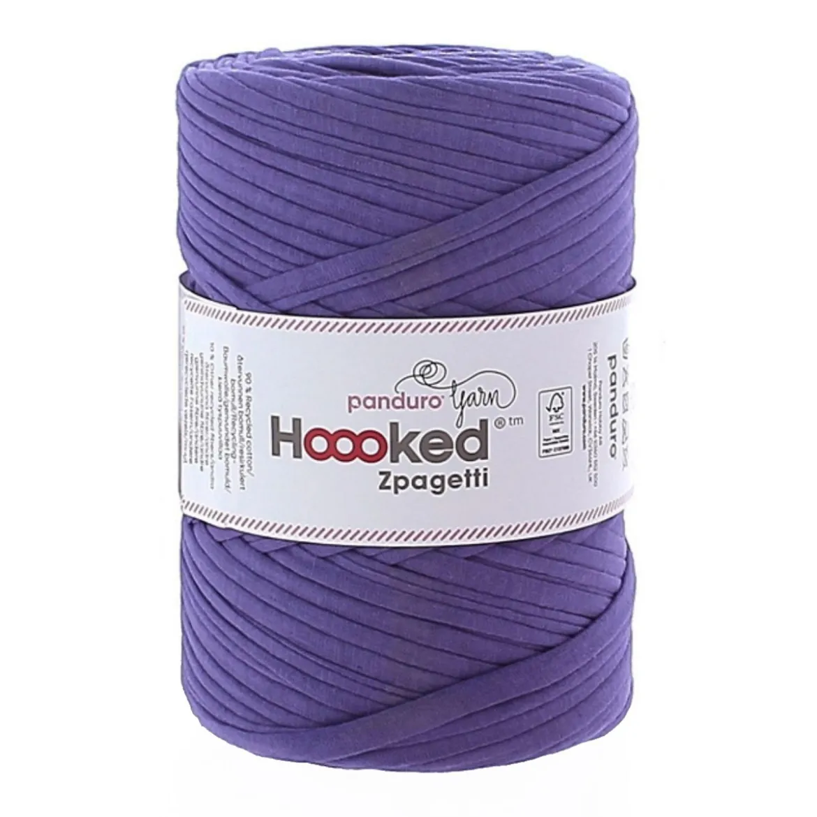Hooked Zpagetti Medium trikotgarn 450 g lilla – Purple shades ZP004–8, pris per stykk