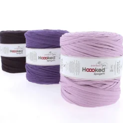 Hooked Zpagetti Medium trikotgarn 900 g lilla – Purple shades ZP005–8, pris per stykk