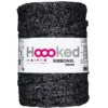 Hoooked Ribbon XL garn Lurex 250 g svart – Black Sparkle