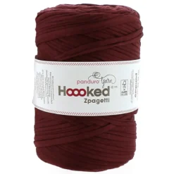 Hoooked Zpagetti Medium trikotgarn 450 g brun – Bordeaux shades, pris per stykk