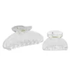 Hårklemmer i transparent plast 2-pakning – Lengde 10,5 og 5,5 cm
