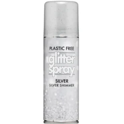 Hårspray glitter sølv 100 ml – gi håret litt bling til fest, karneval og utkledning!