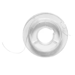 Hvit flat elastisk smykketråd Ø0,5 mm, 10 meter