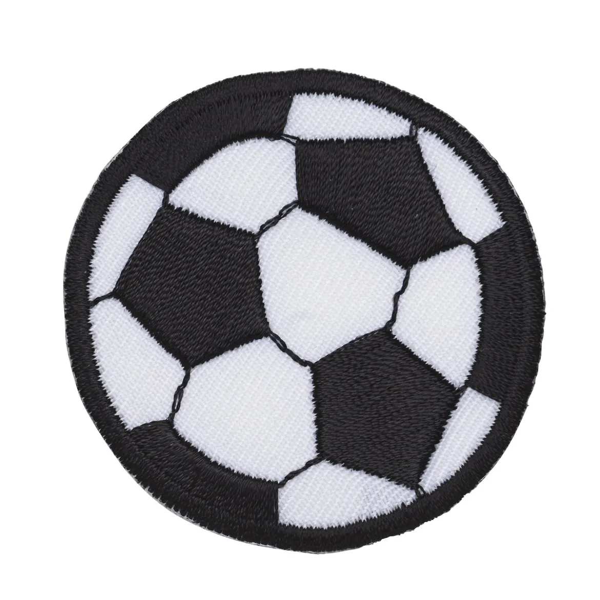 Iron-on stoffmerke fotball, Ø 50 mm