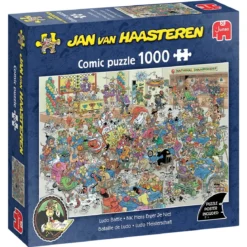 Jan van Haasteren puslespill Ludo Battle, 1000 biter, 68×49 cm