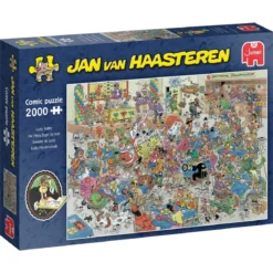 Jan van Haasteren puslespill Ludo Battle, 2000 biter, 98×68 cm