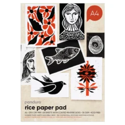 Japanpapir blokk A4 (210×297 mm), 48 ark, 35 g/m²