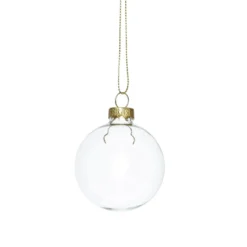 Juletrekuler, runde julekuler av glass, 6 stk. Ø6 cm
