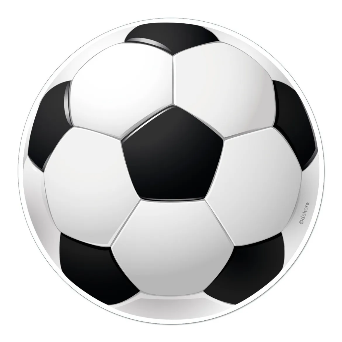 Kakebilde fotball Ø15,5 cm