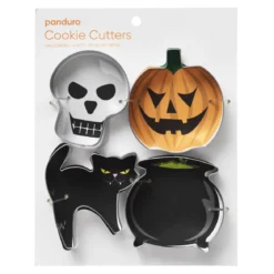 Kakeutstikkere kakeformer til Halloween, 4 motiver, Ø7–8 cm