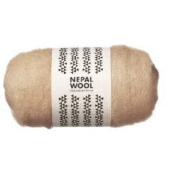 Kardet ull 50 g beige