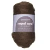 Kardet ull 50 g brun
