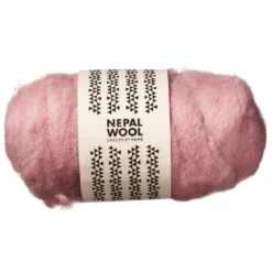 Kardet ull 50 g gammelrosa