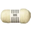 Kardet ull 50 g naturhvit