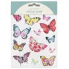 Klistremerkeblokk 16 ark Butterflies & Happy thoughts – vakre sommerfugler og glade budskap. 2×8 designer