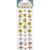 Klistremerker med 160 glitrende stjerner i 5 ulike farger – B 10–27 mm
