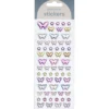 Klistremerker puffy stickers 62 sommerfugler og stjerner som gnistrer og skifter farge