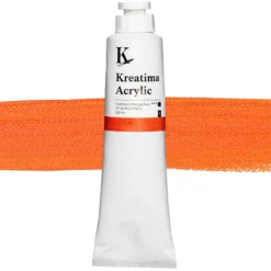 Kreatima Acrylic akrylmaling 120 ml – Cadmium Orange Hue PY 65 PO 5 PW 6 PY 65 PO 5 PW 6