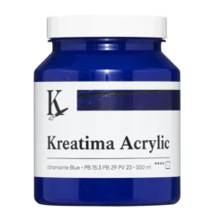 Kreatima Acrylic akrylmaling 500 ml – Ultramarine Blue PB 15:3 PB 29 PV 23