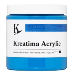 Kreatima Acrylic akrylmaling 250 ml – Cerulean Blue Hue PW 6 PB 15:3 PG 7