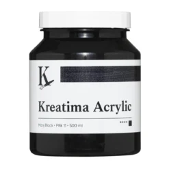 Kreatima Acrylic akrylmaling 500 ml – Mars Black PBk 11