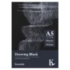 Kreatima Drawing Black tegneblokk A5 (148x210 mm), 30 svarte ark, 170 g/m²